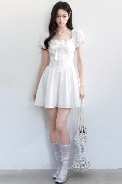 Sweet Bow Slim Dress