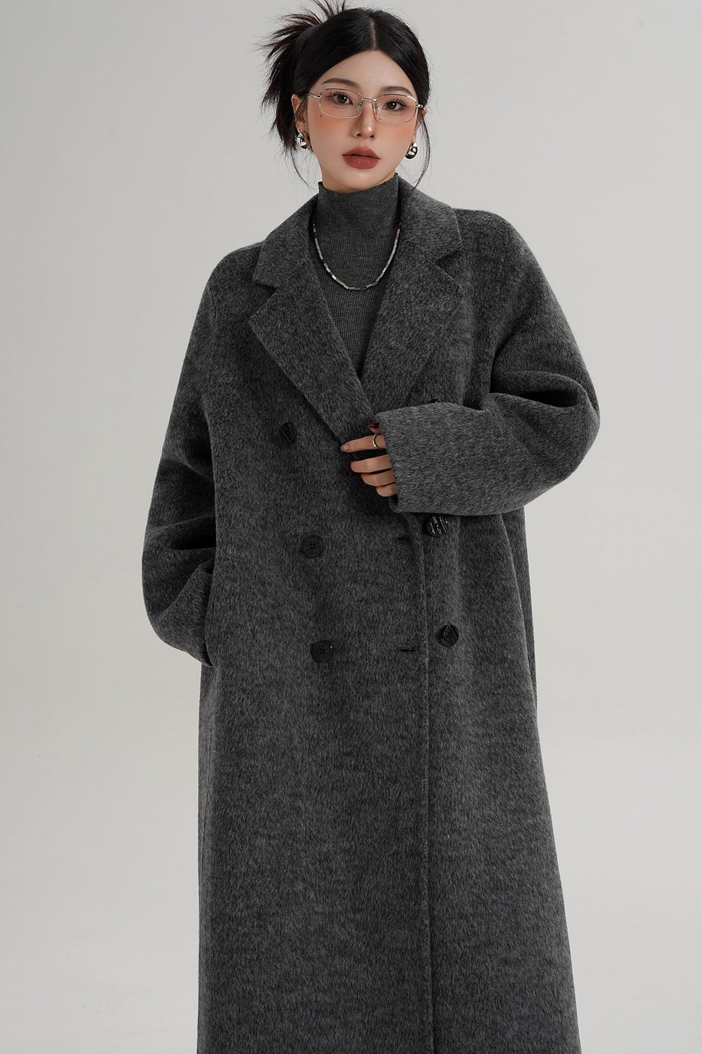 Textured Wool Suit Coat