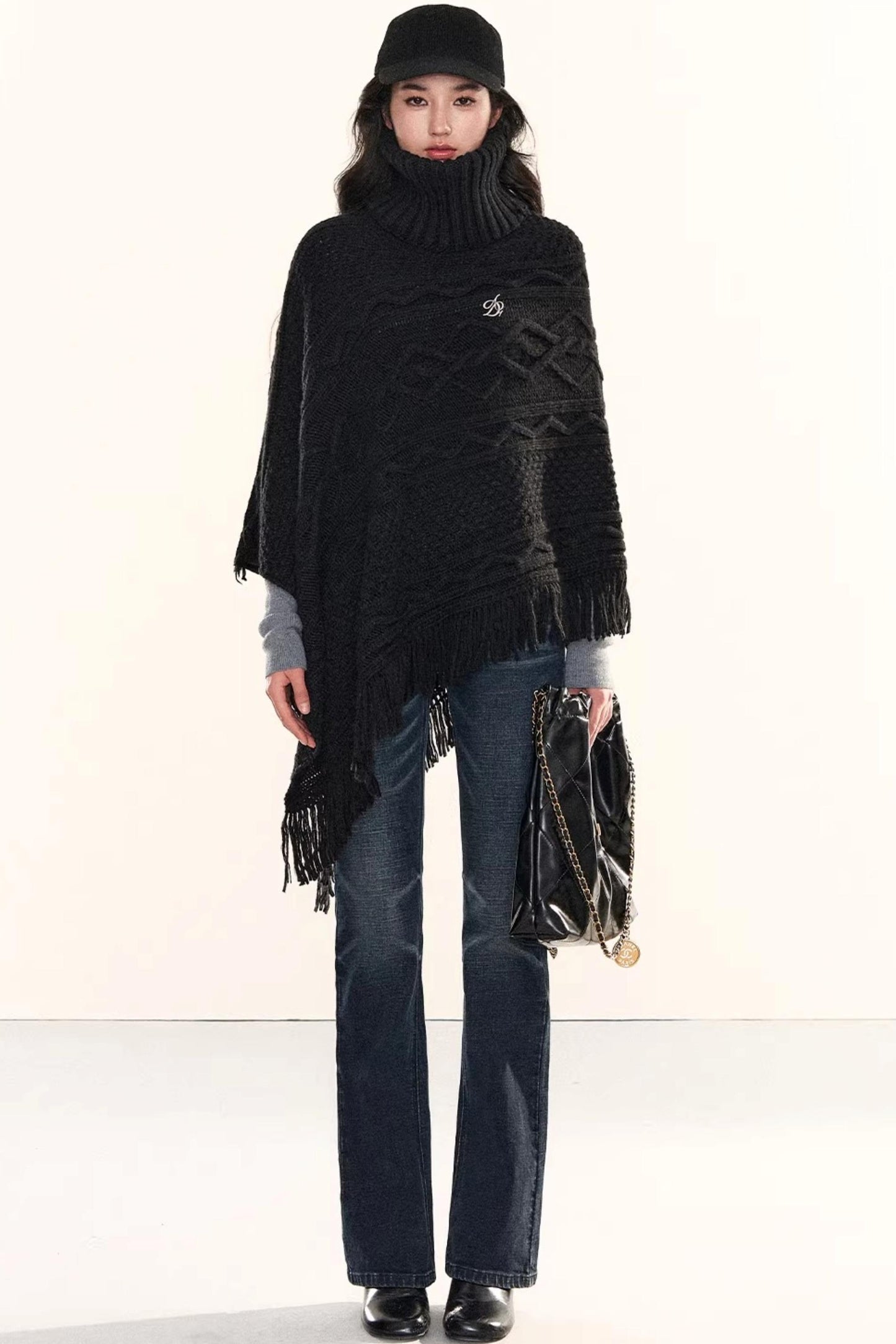 Cable Knit Tassel Sweater