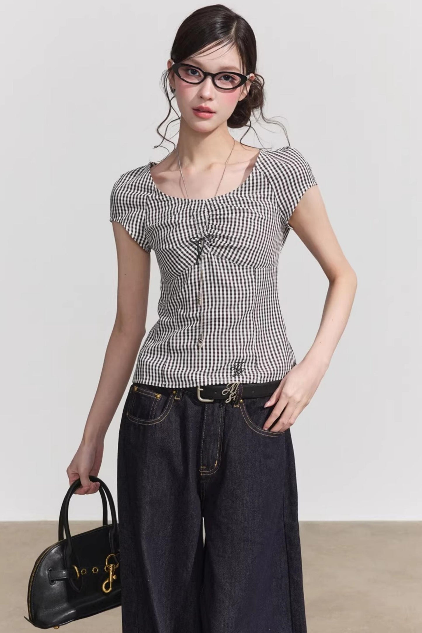 Plaid Summer Slim Top