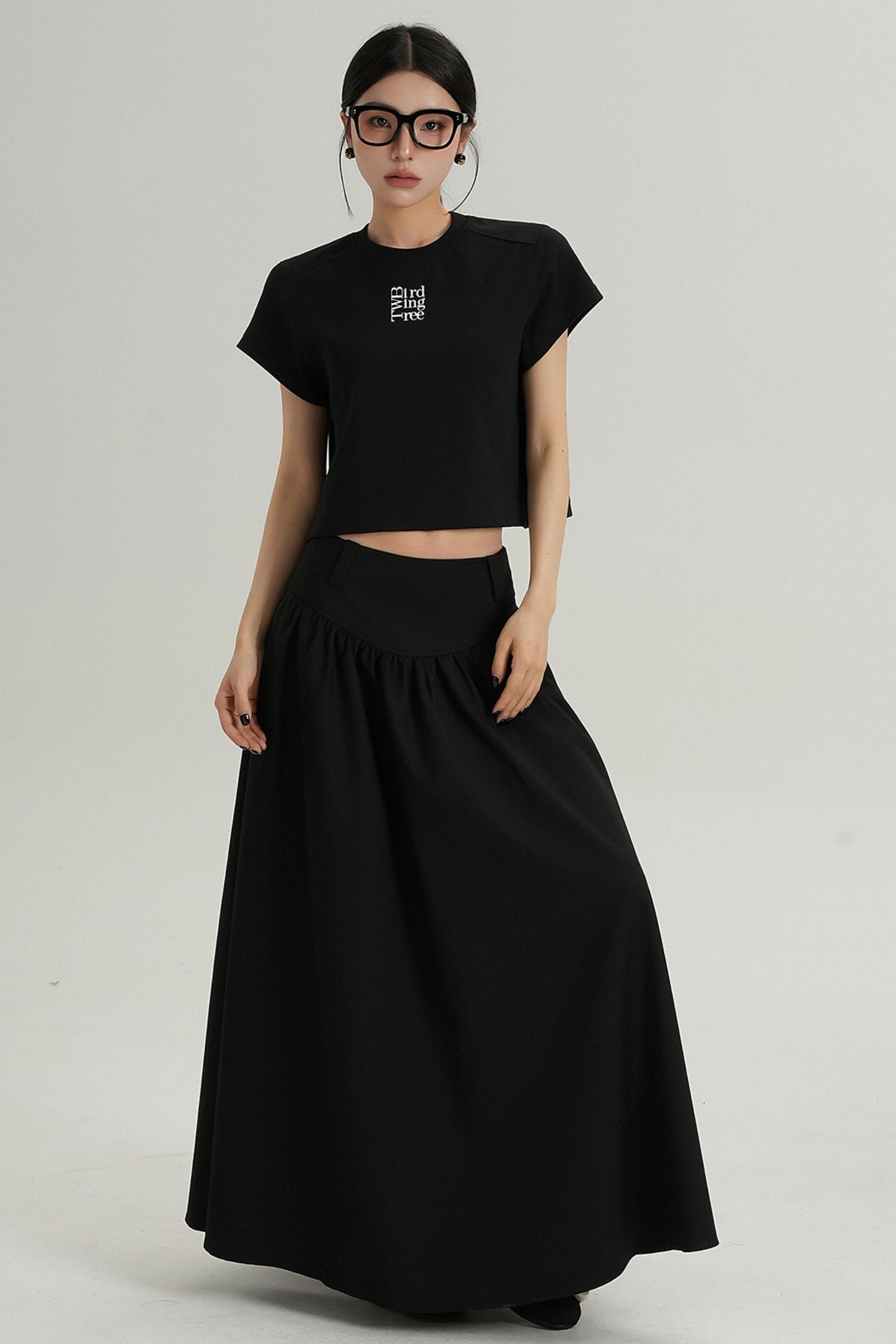 Chic High-Waist Crop Tee
