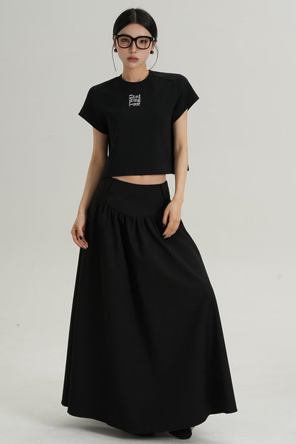 Chic High-Waist Crop Tee