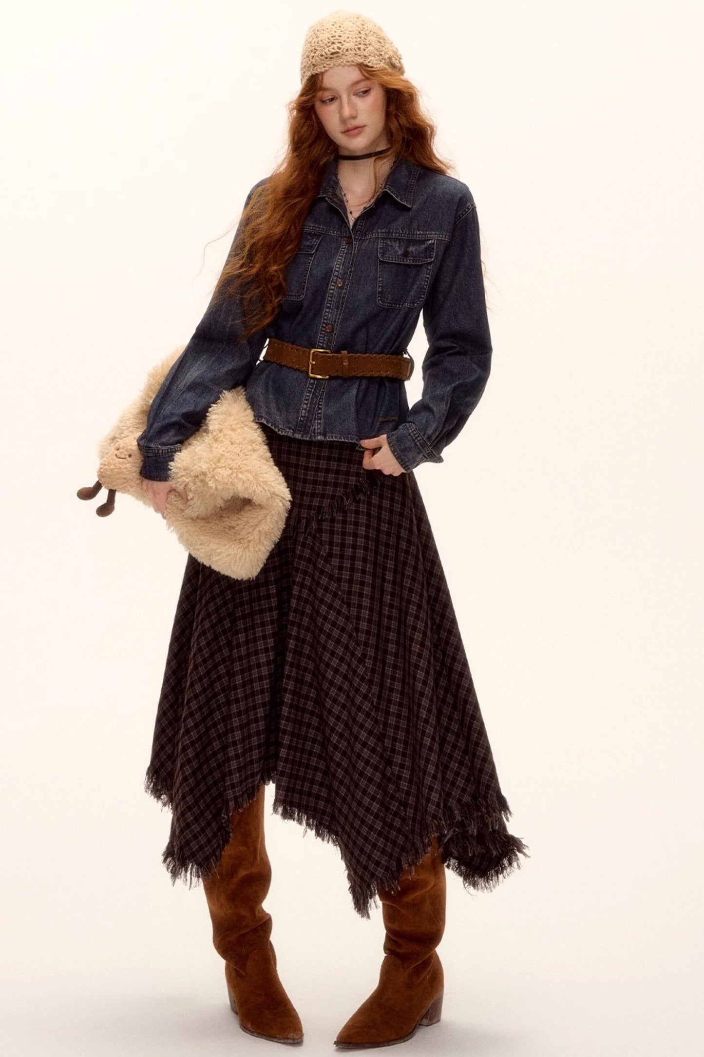 Vintage Washed Denim Top