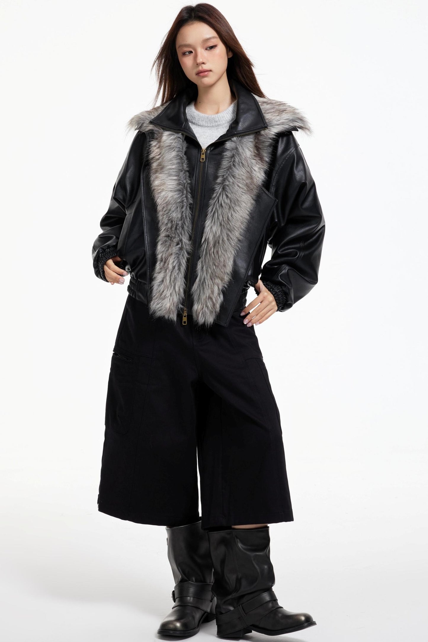 Black Wide-Leg Pants