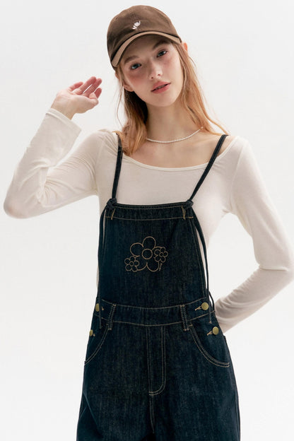 Lazy Floral Wide-Leg Pants