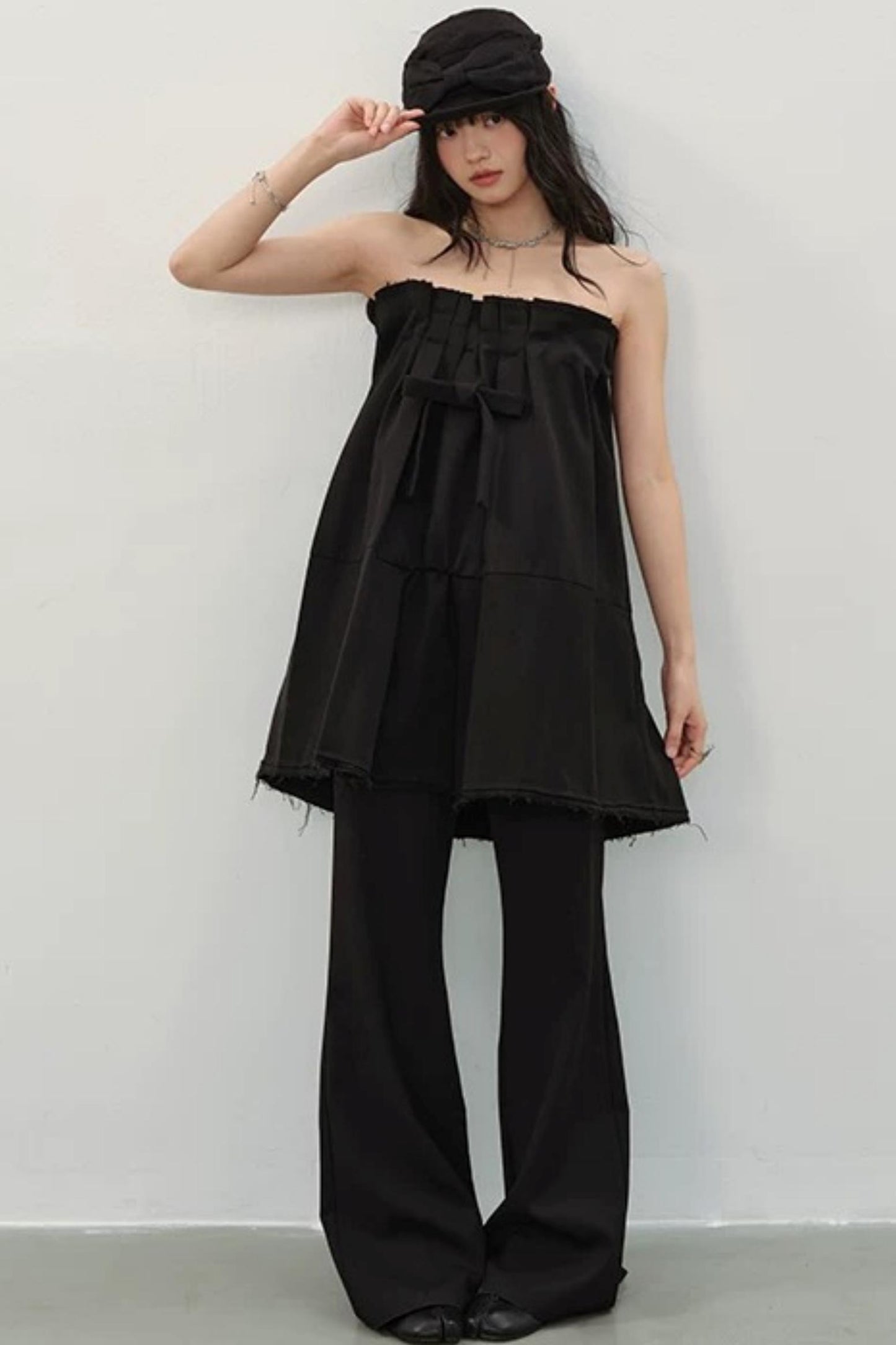 Midnight Love Bow Dress