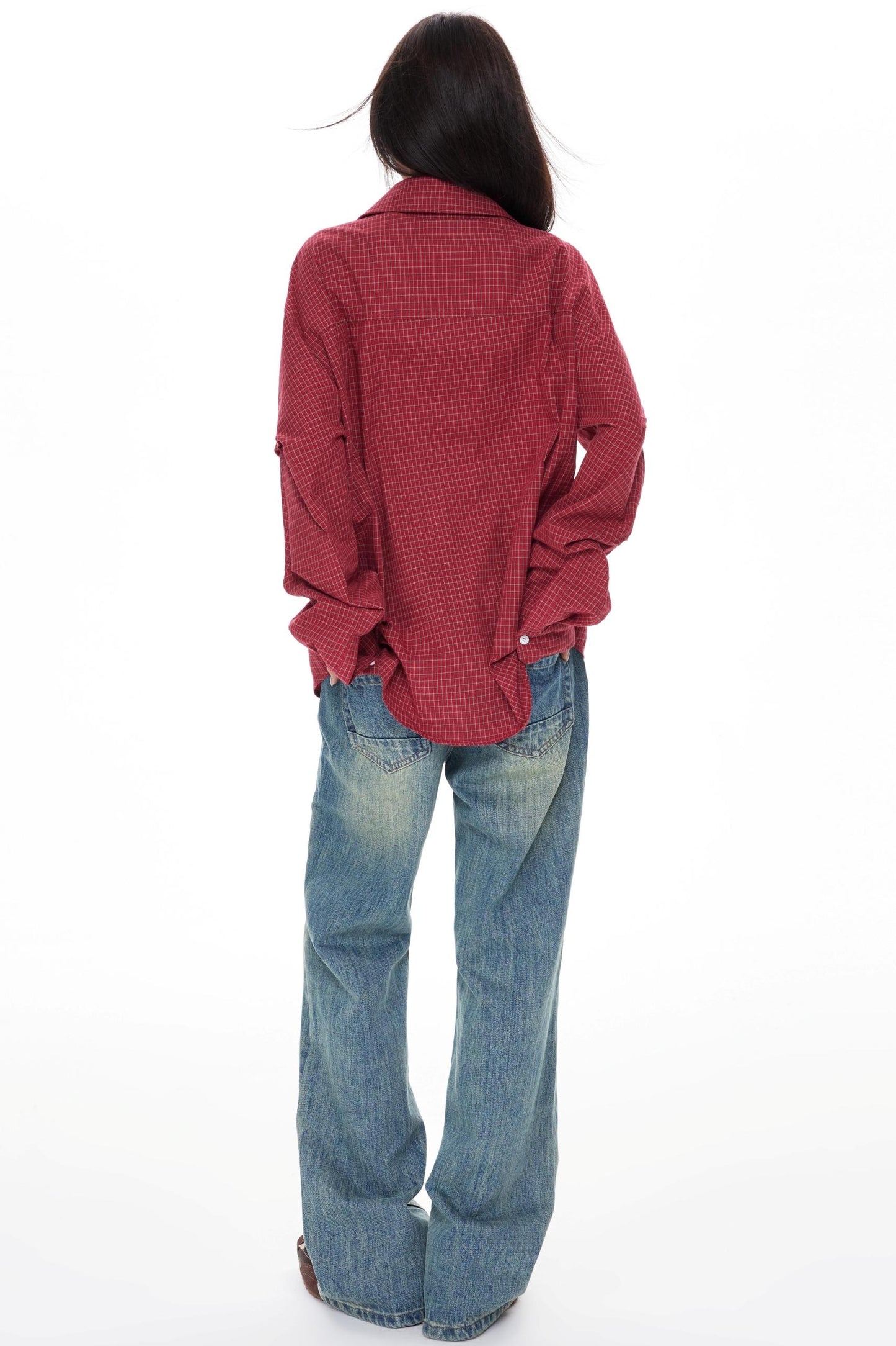 Denim Wide-Leg Pants