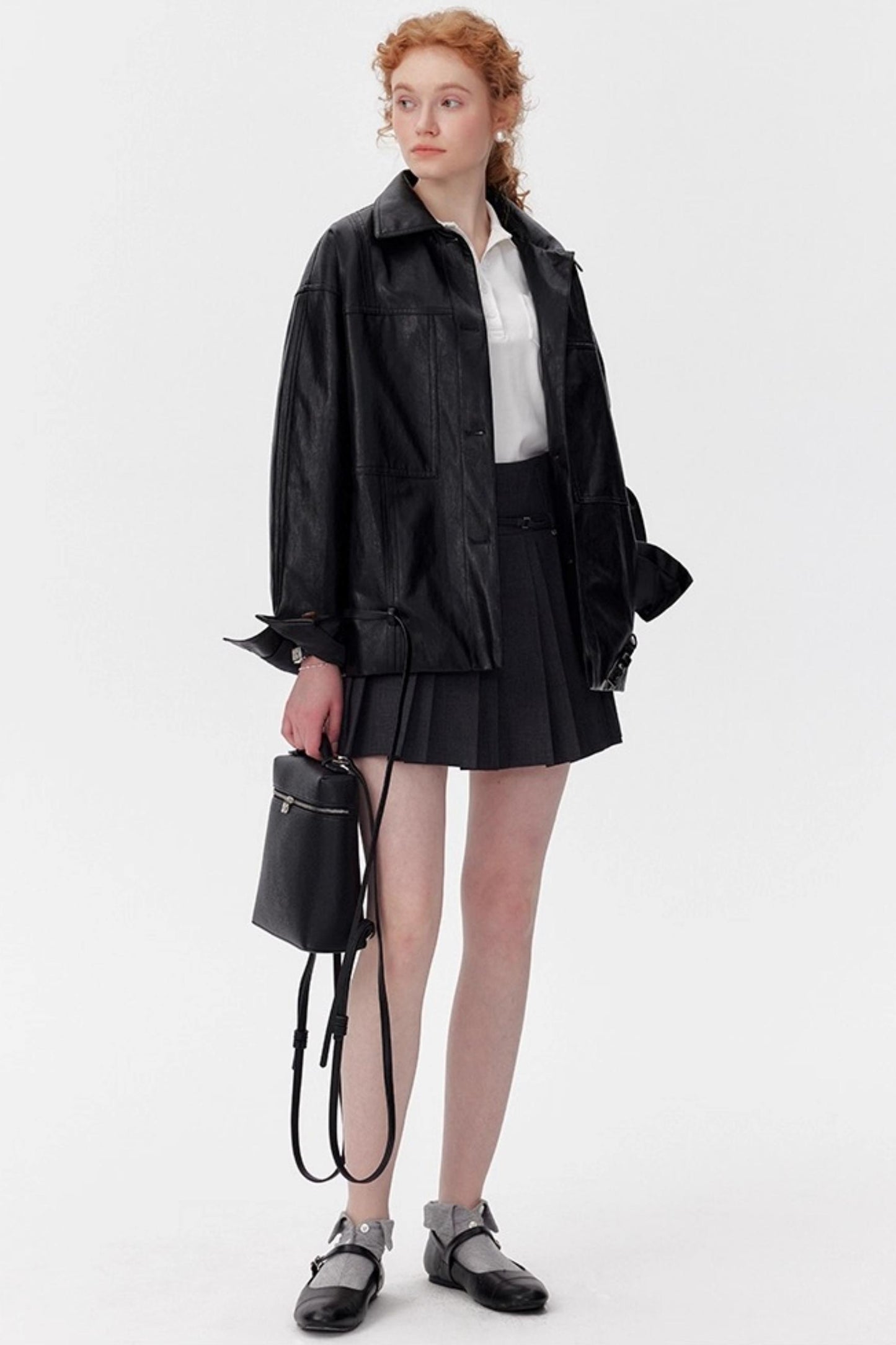 Vintage Black Oil Wax Leather Biker Jacket