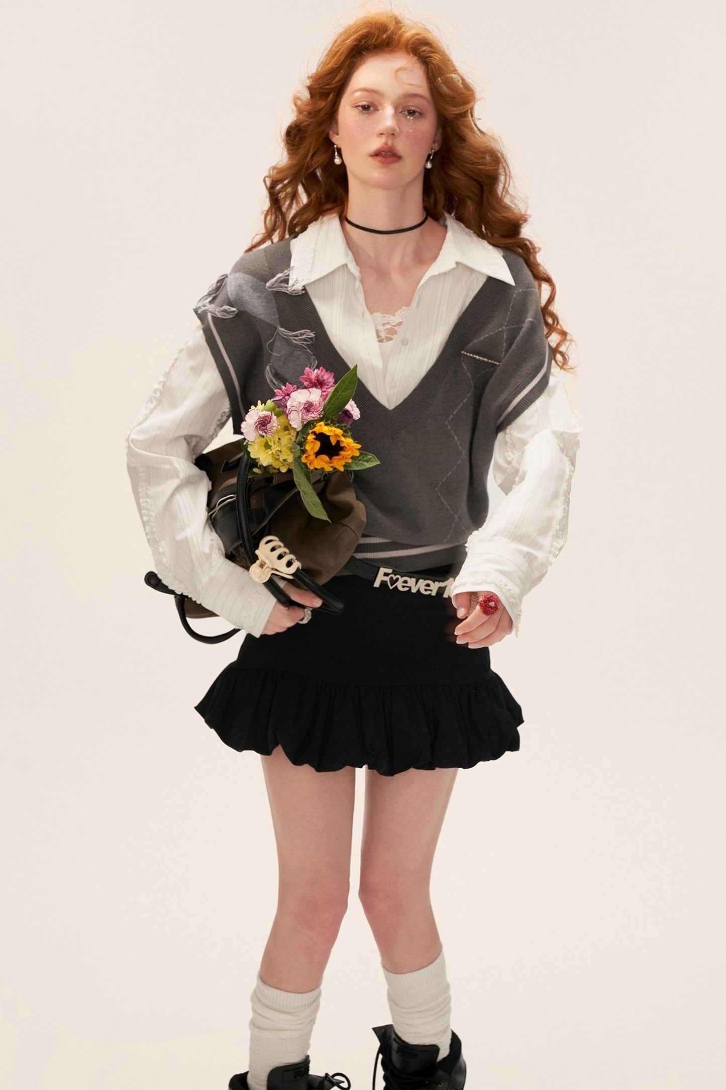 Big V-Neck Sweater Vest