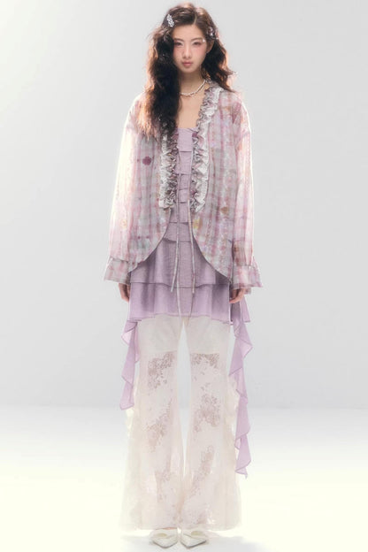 Meerjungfrau-Spitze Schlaghose