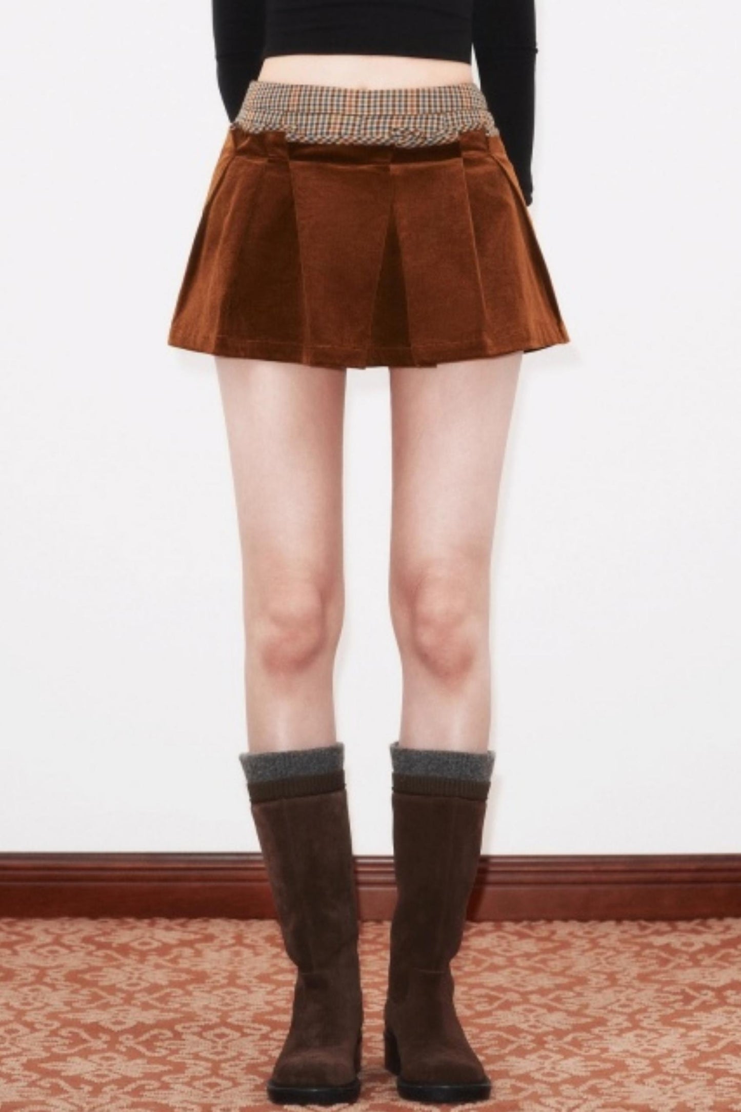 Corduroy Cardigan Suit Top Set-Up