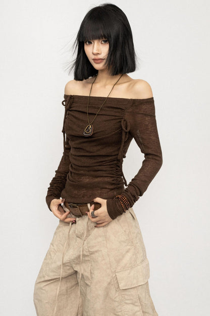 Autumn Retro Slanted Top