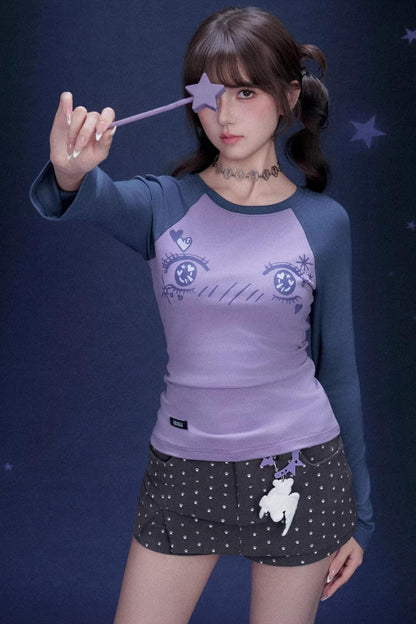 Comic Eye Raglan T-Shirt