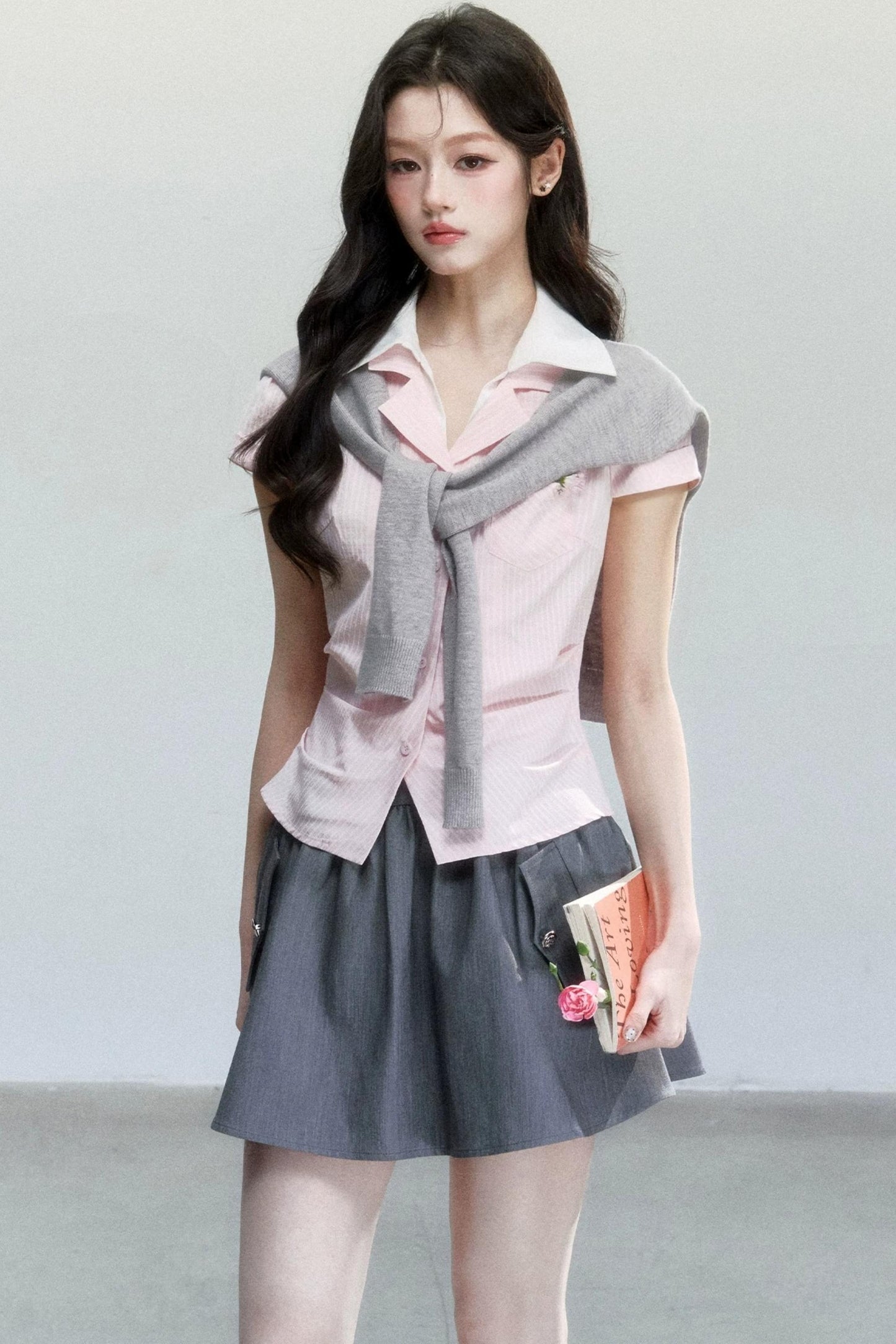 Sweet and Cool High-Waisted A-Line Skirt