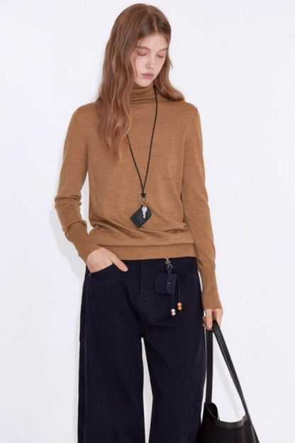 Luxury Wool Turtleneck Sweater