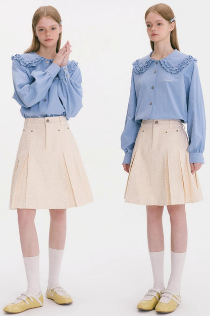 Love Balloon Flower Lapel Shirt