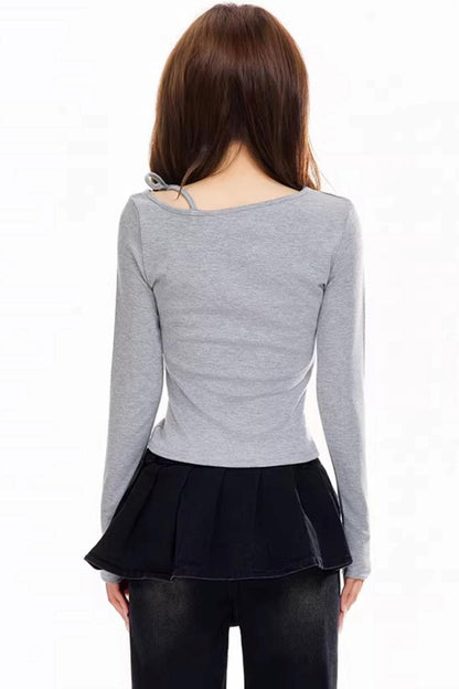 Retro Off-Shoulder Star Top