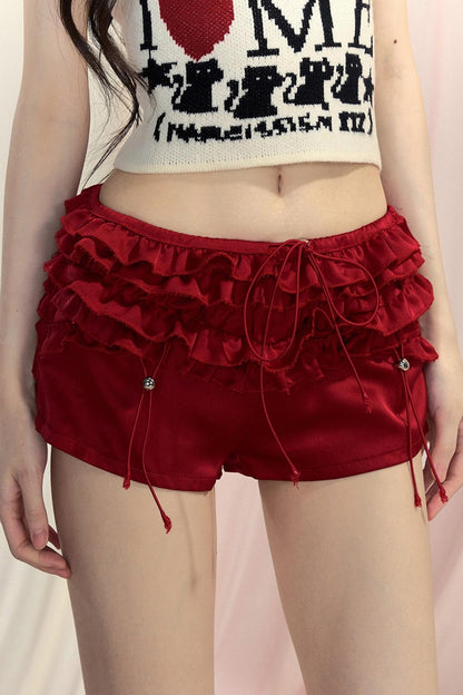 Pink High-Waist Shorts