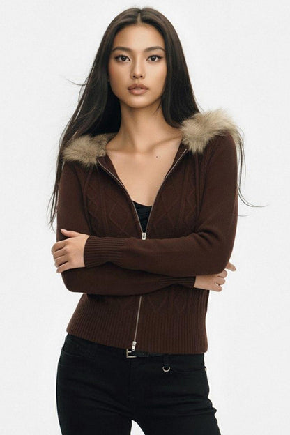 Long Sleeve Basic Zipped Top