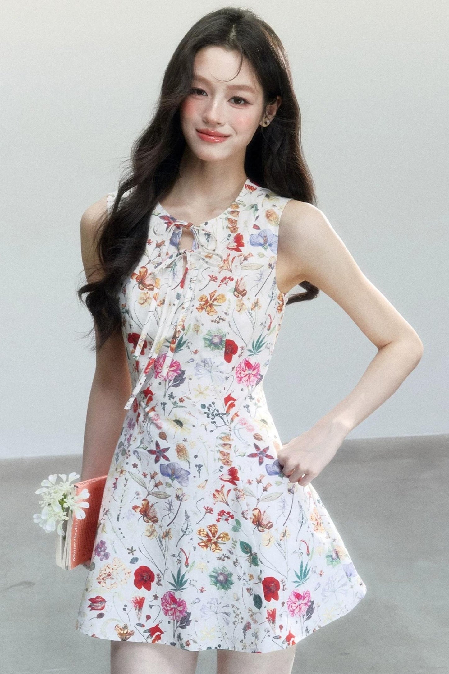 Pastoral Floral Cotton Dress