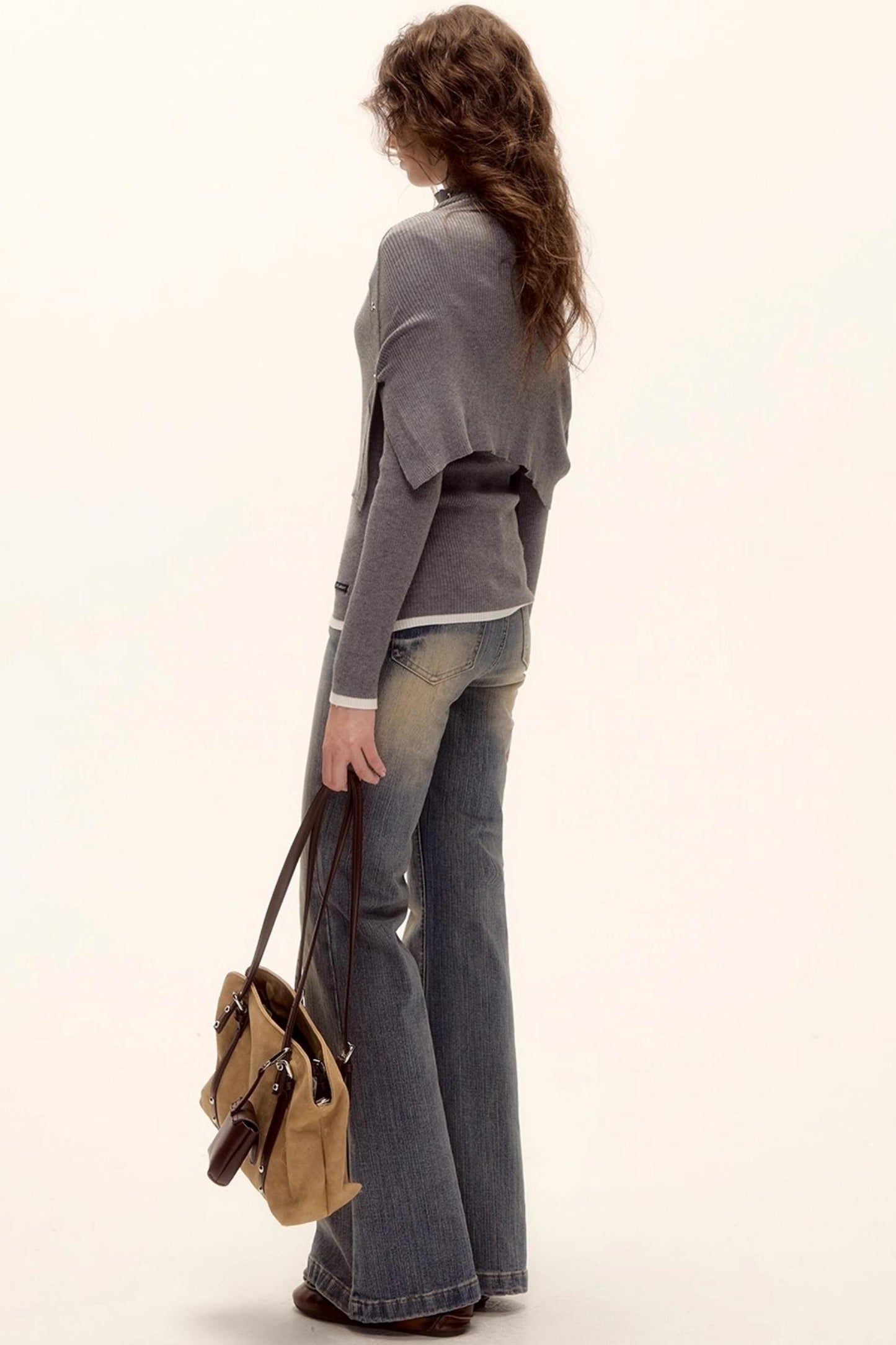 Wool Color-Block Top Set