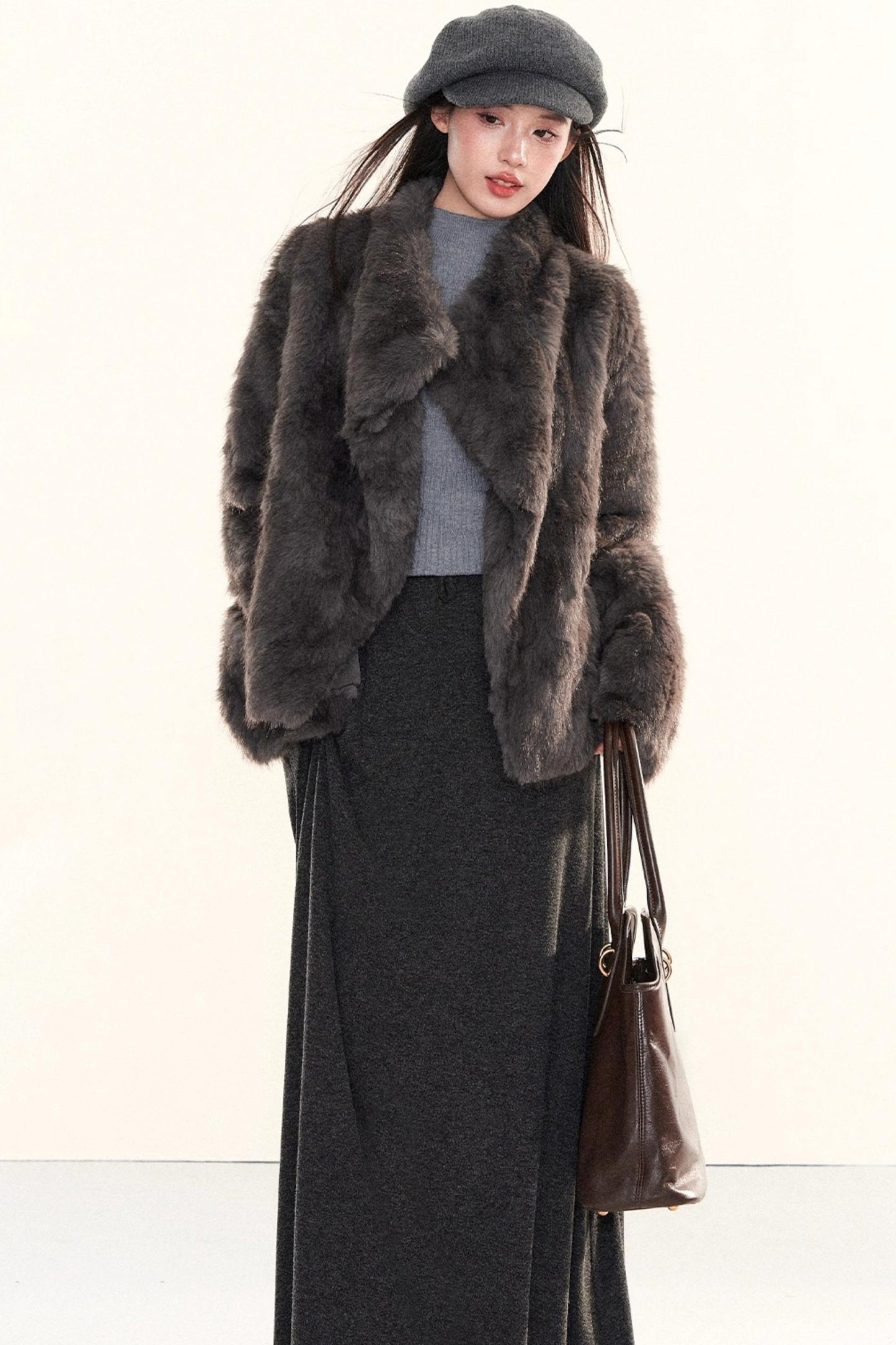 Elegant Knitted A-Line Skirt