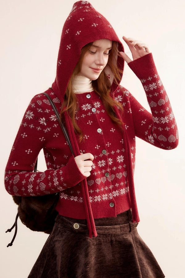 Winter Fair Isle Jacquard Cardigan