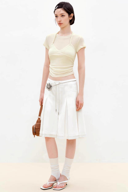 Summer Split Double Waist Pants