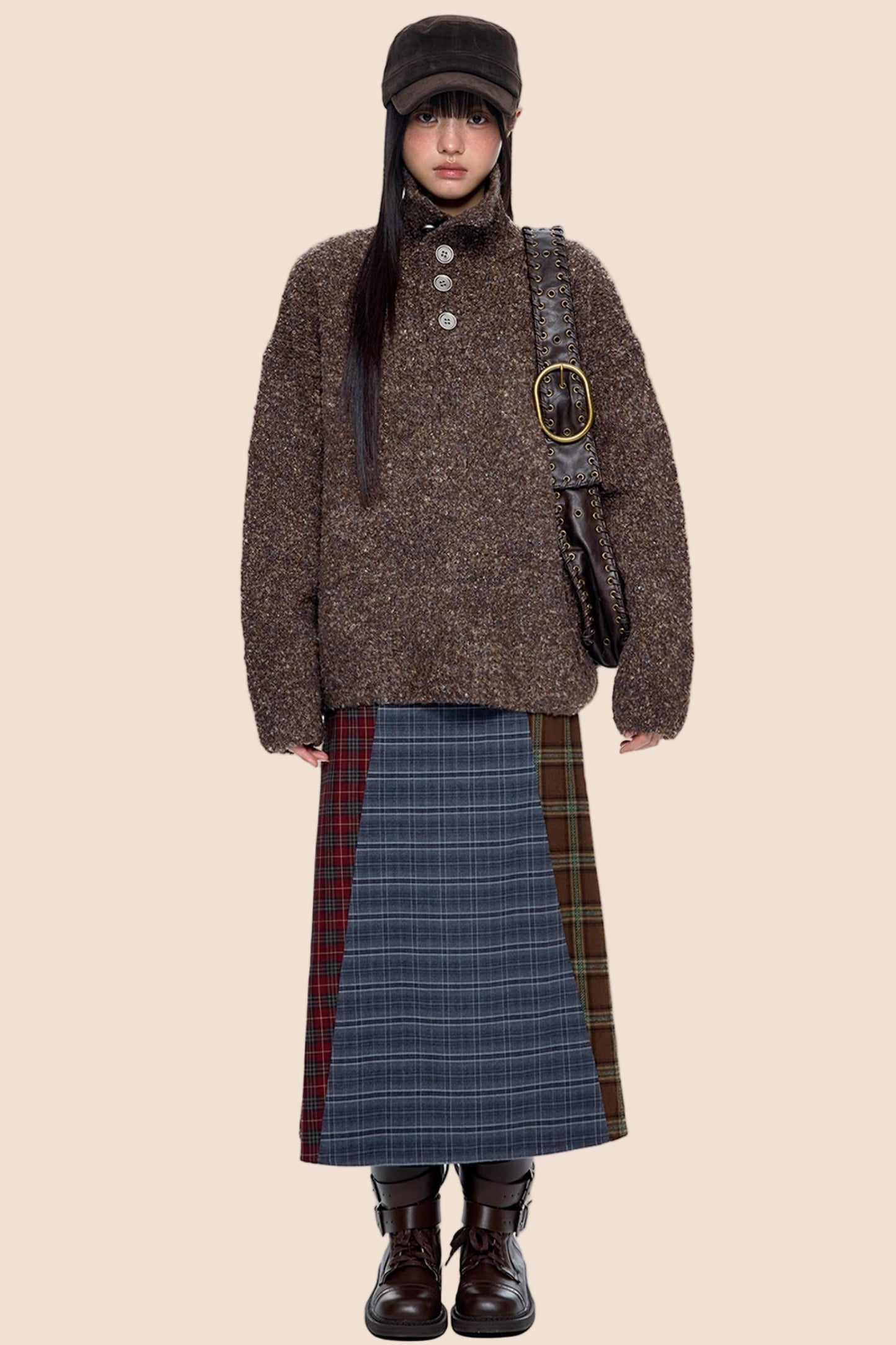 Stand-Up Vintage Sweater Jacket