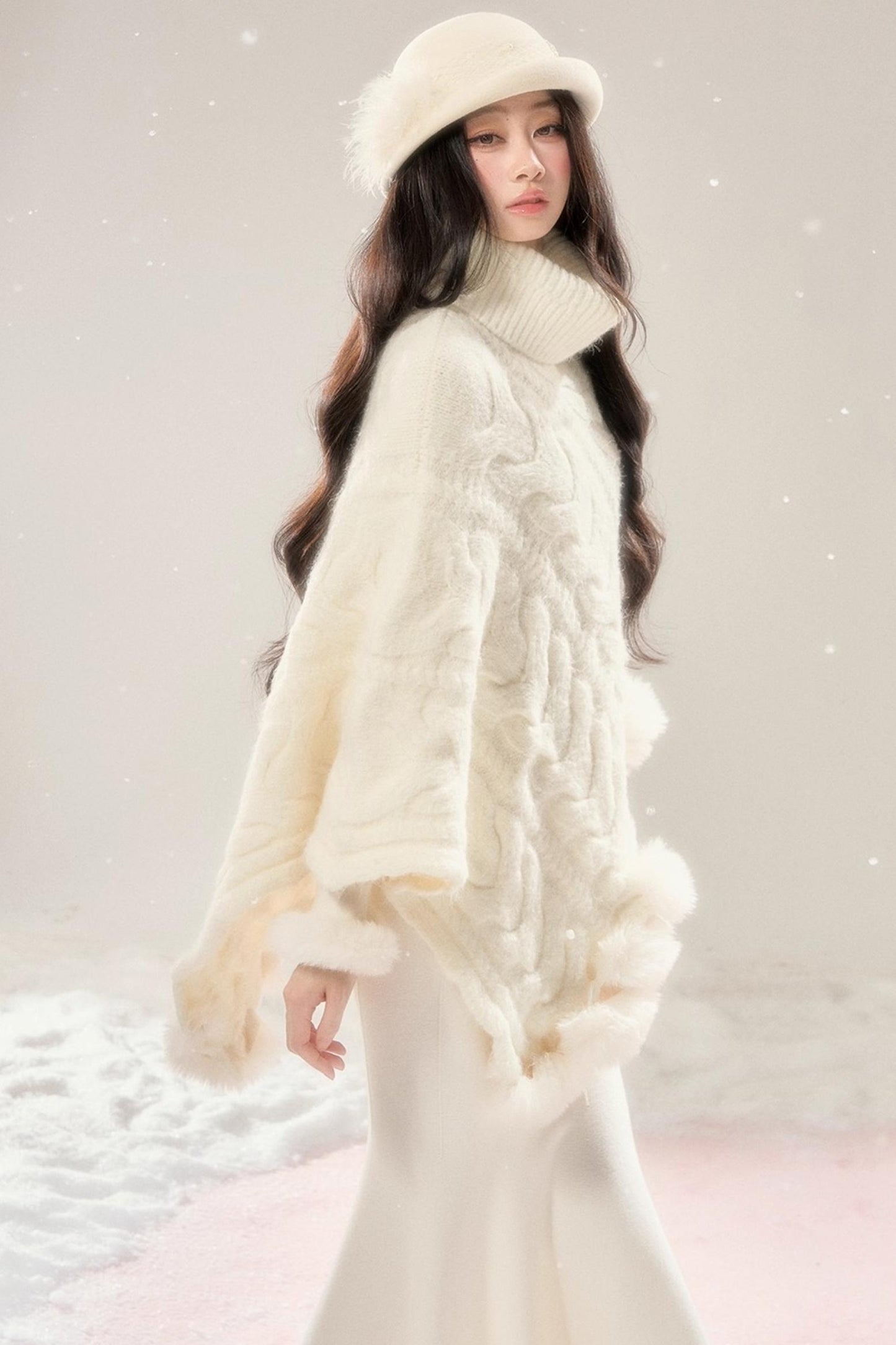 Winter Love Song Knitted Cape