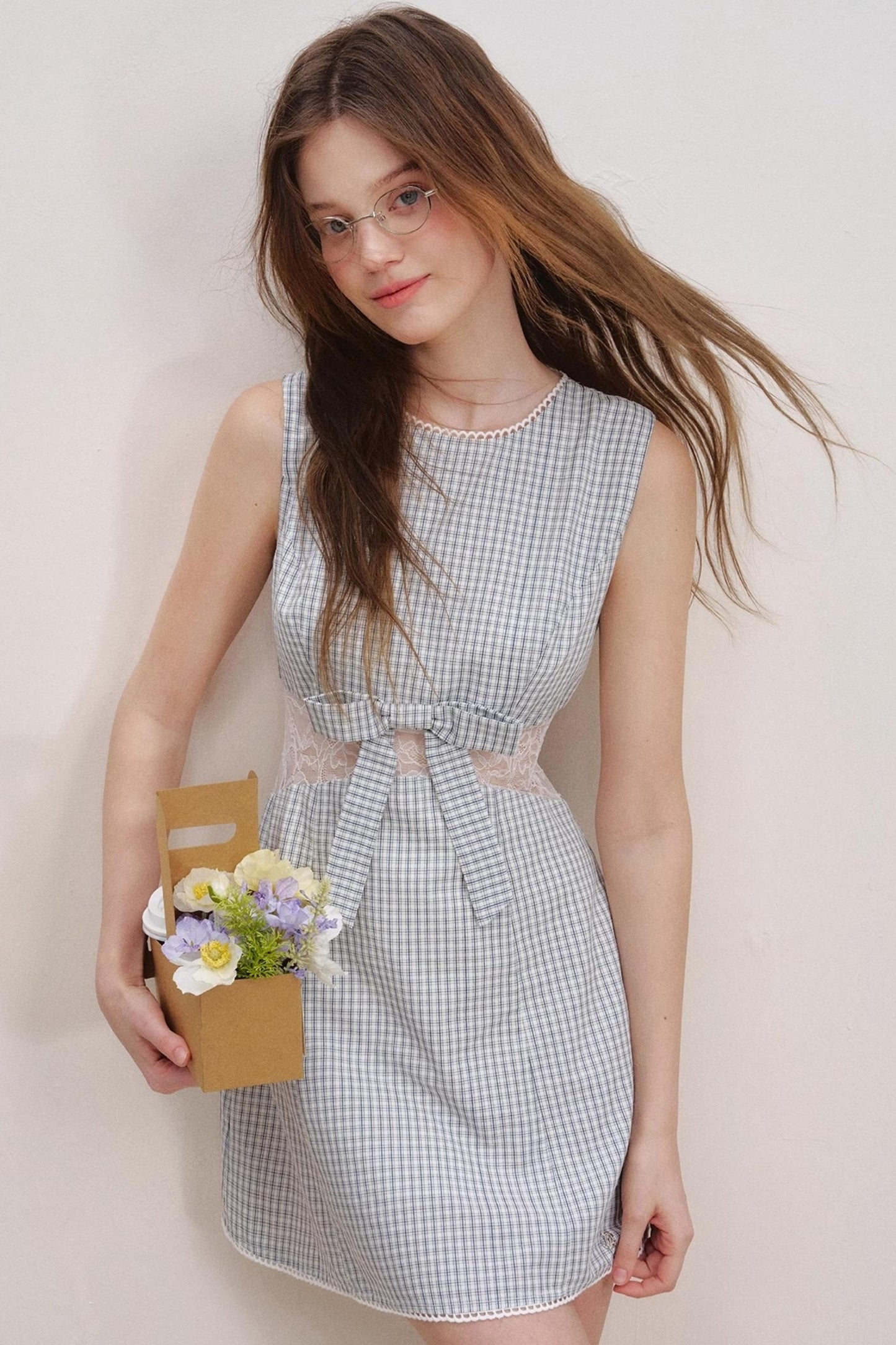 Romantic Lace Bow Dress