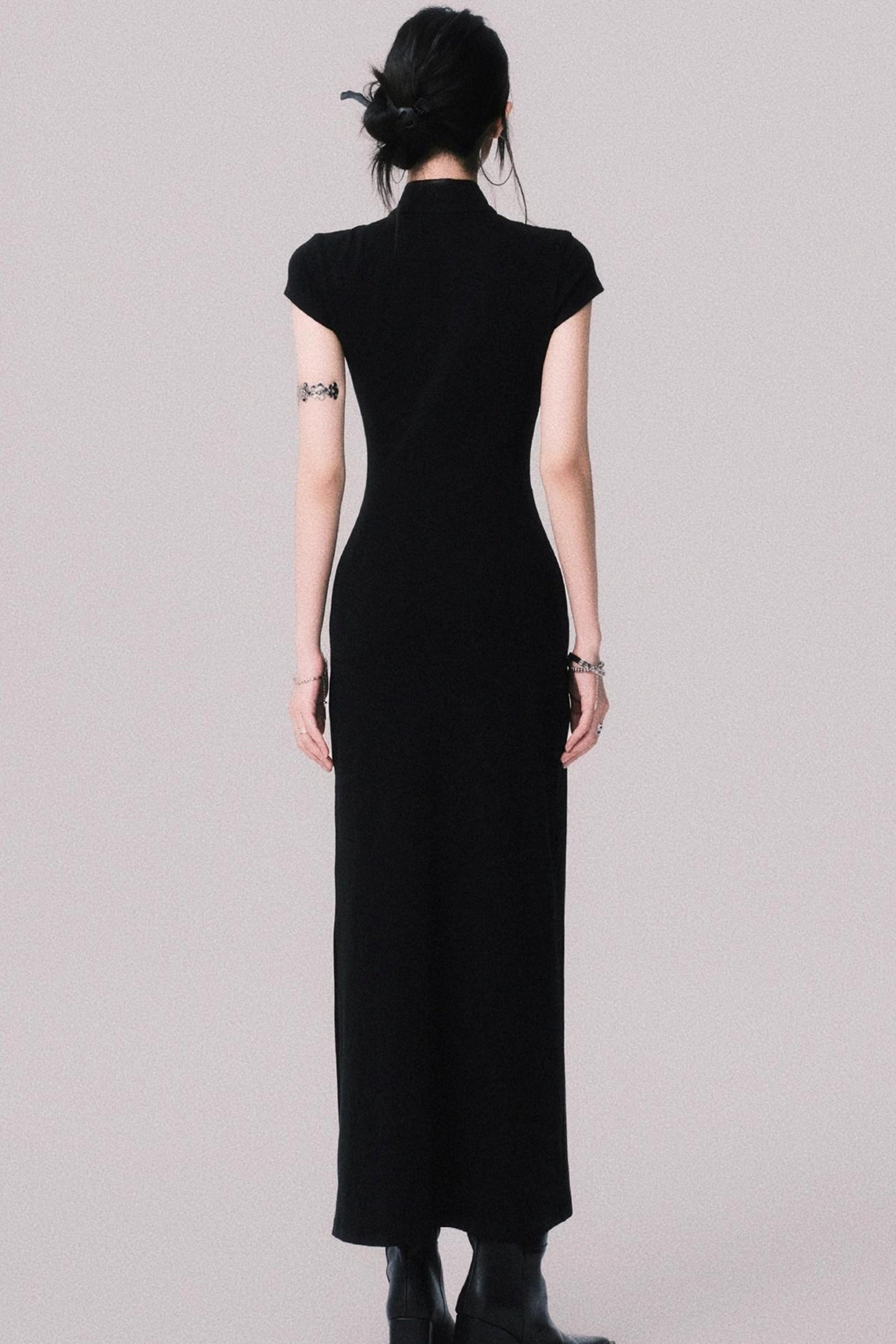 Retro Mermaid Lace Cheongsam Dress