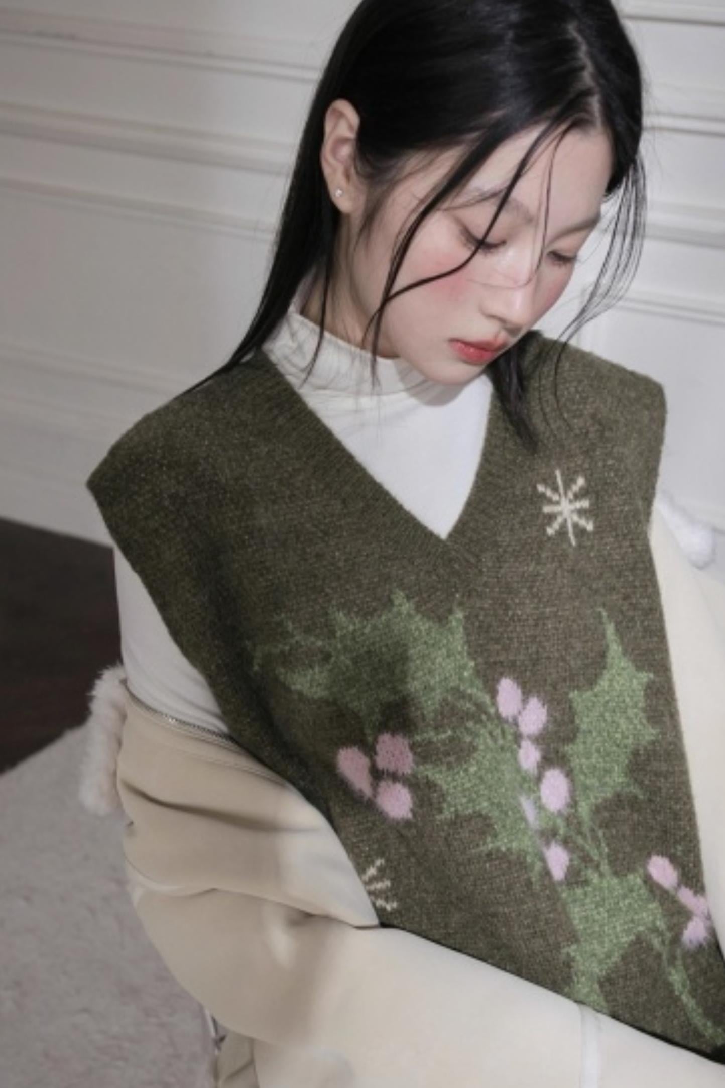 Pine Needle Knit Dress