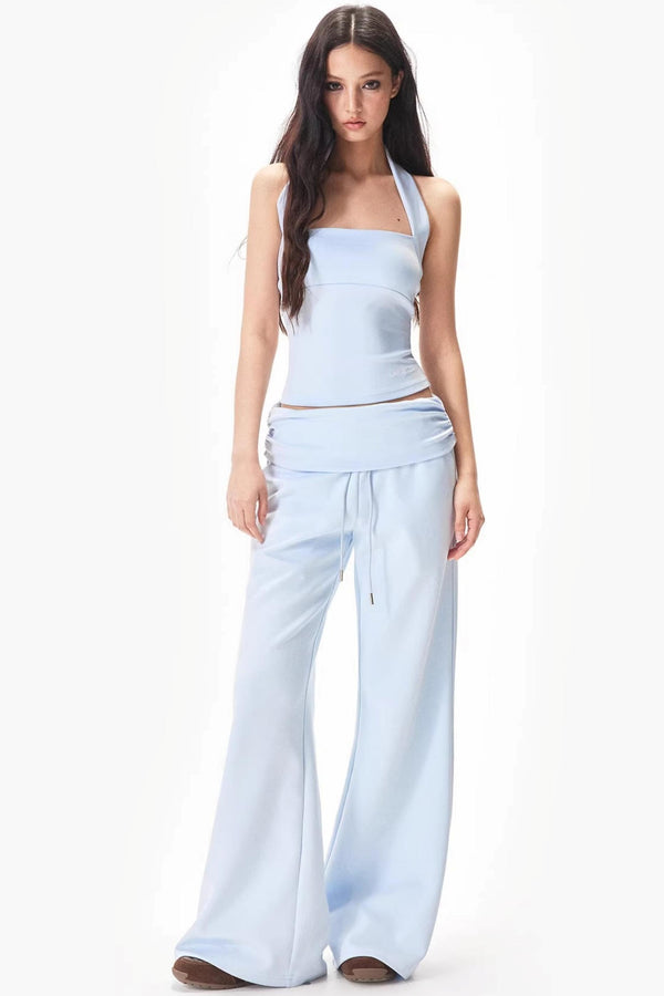 Halter Neck Two-Piece Set