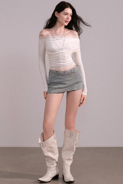 Luxe Lace One Shoulder Top