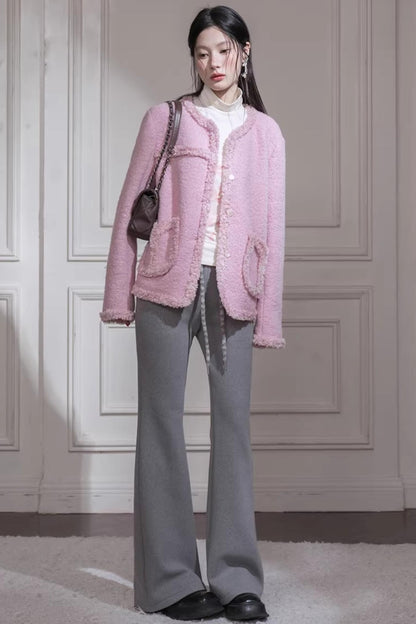 Velvet Cherry Apricot Blouse