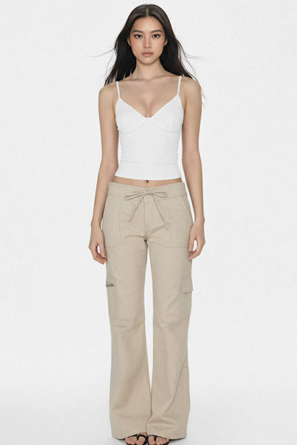 솔리드 V넥 캐미솔