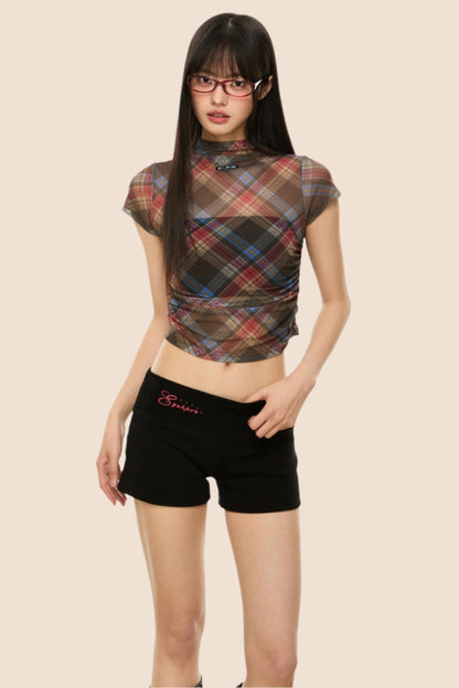 Retro Plaid Summer T-Shirt