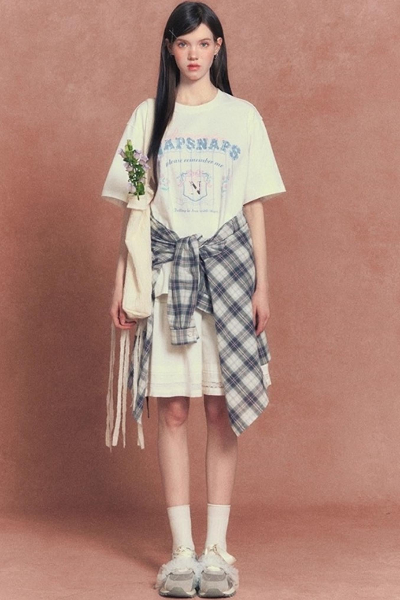 White Lace Panelled Umbrella Skirt