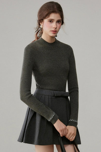 Vintage Jacquard Sweater Shawl Set-Up