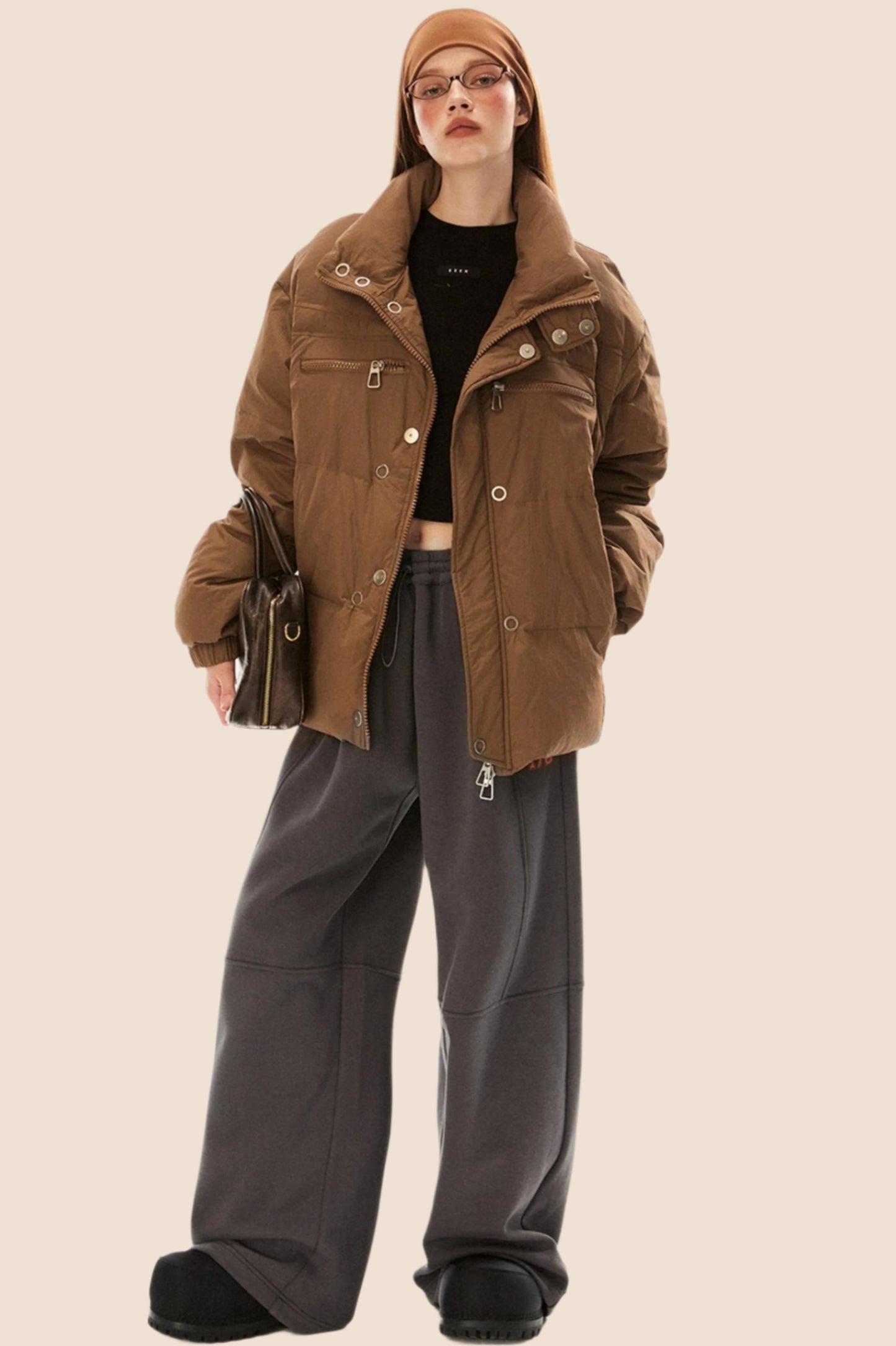 Casual Drapy Straight-Leg Pants