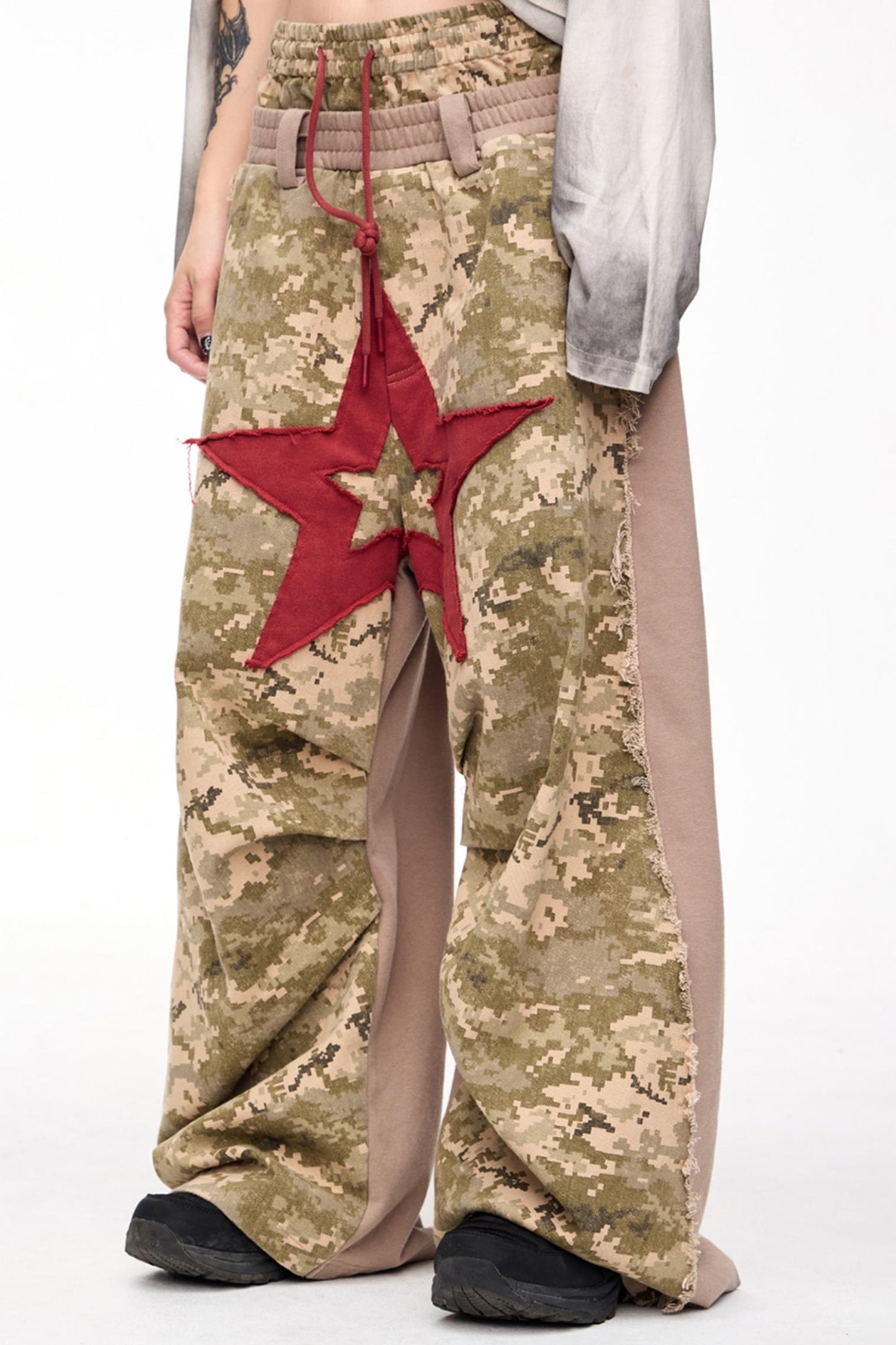 Raw Panel Camo Sweatpants