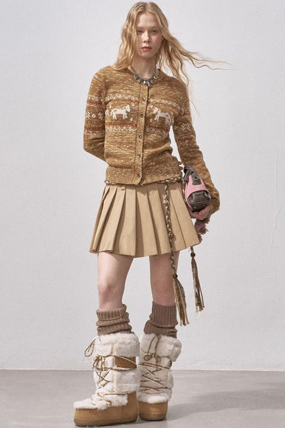 Fair Isle Floral Cardigan