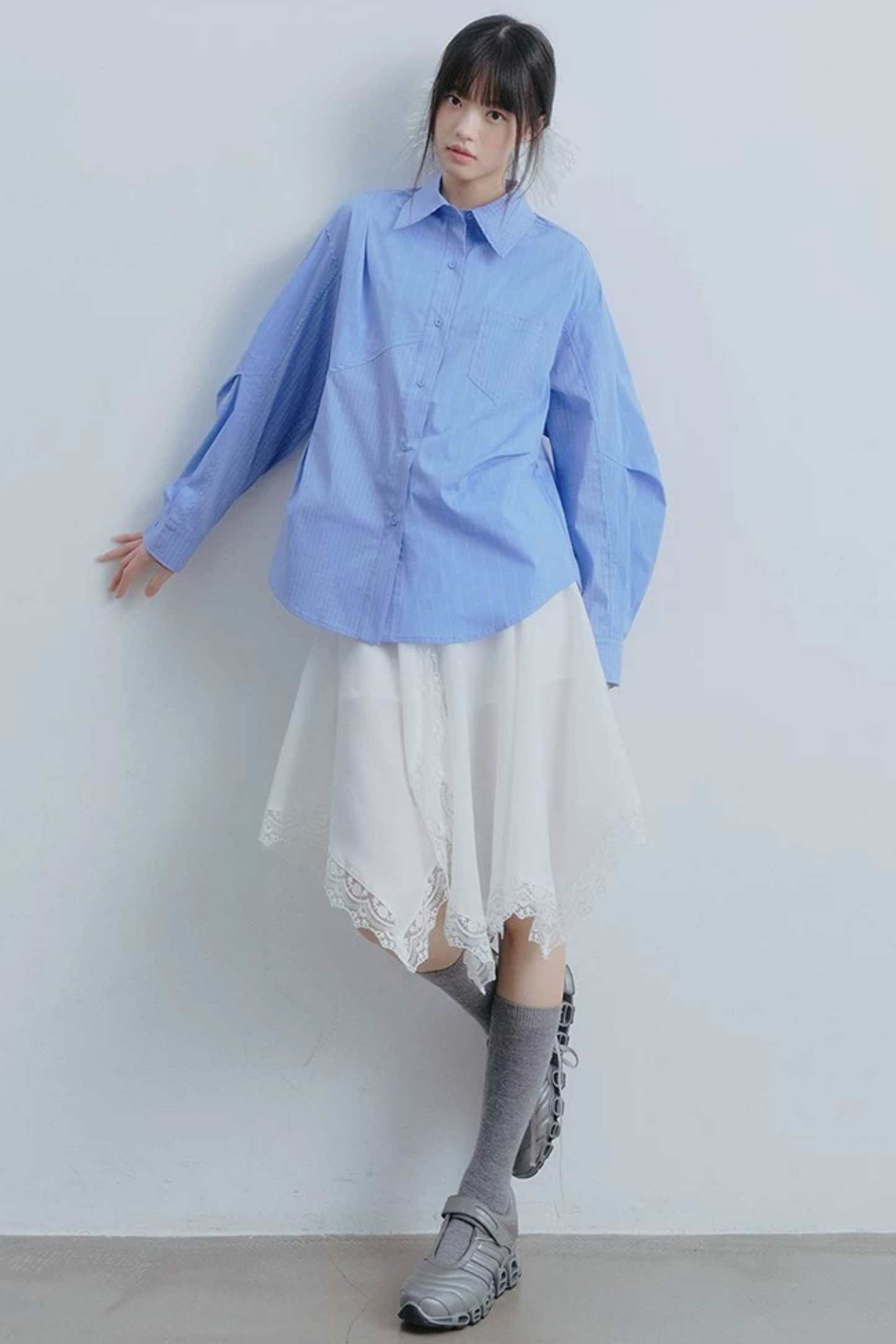 Irregular Lace High Waist Skirt
