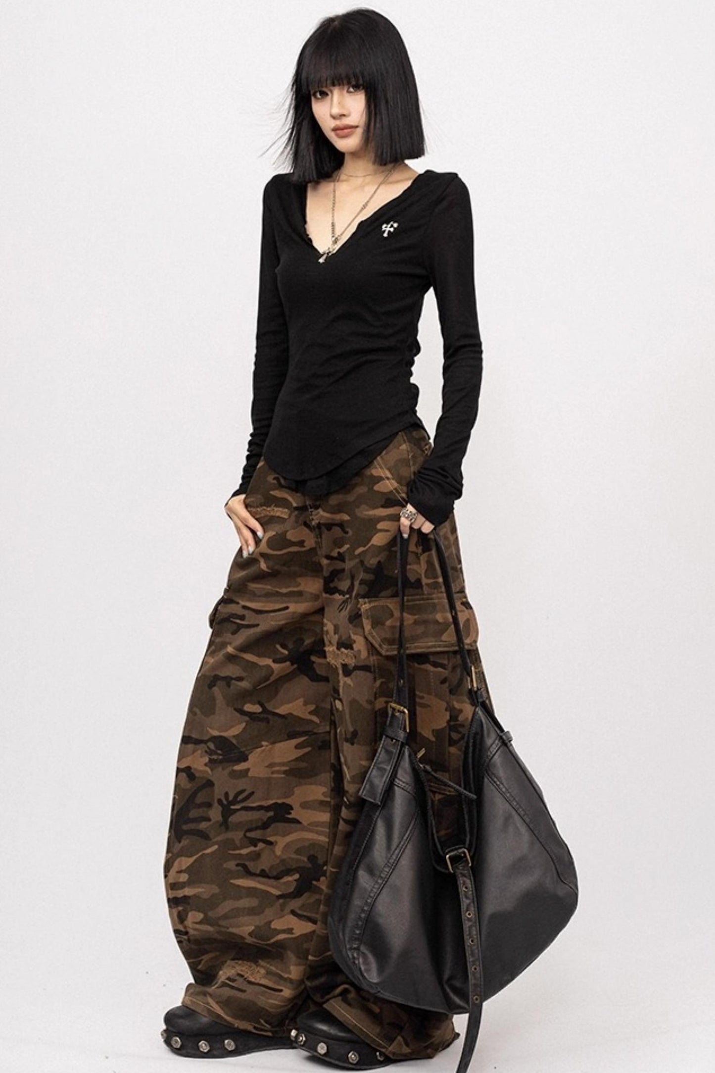 Spice Girl Black Long Sleeve Shirt