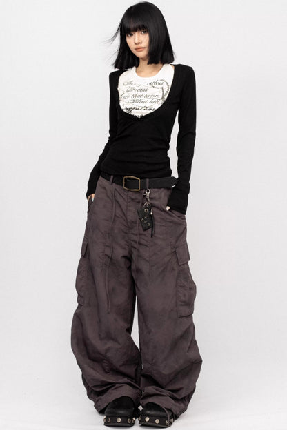 Autumn Black Slim Top