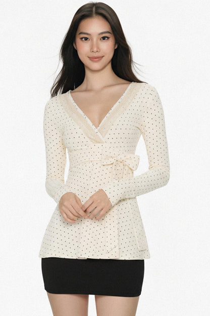 Retro Lace Bow T-Shirt