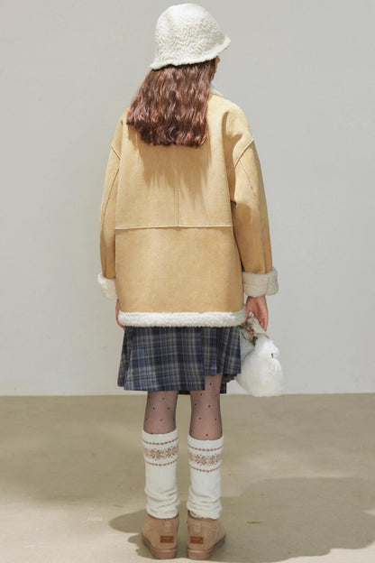 Loose Fit Lambswool Coat