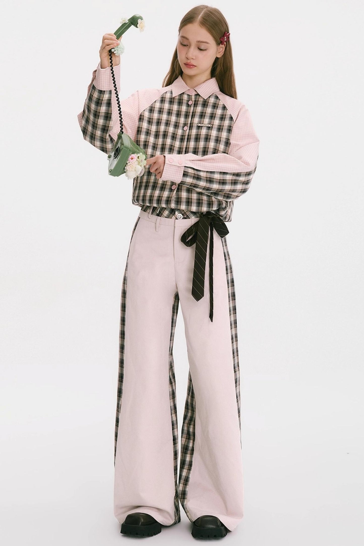 Patchwork Cotton Pants