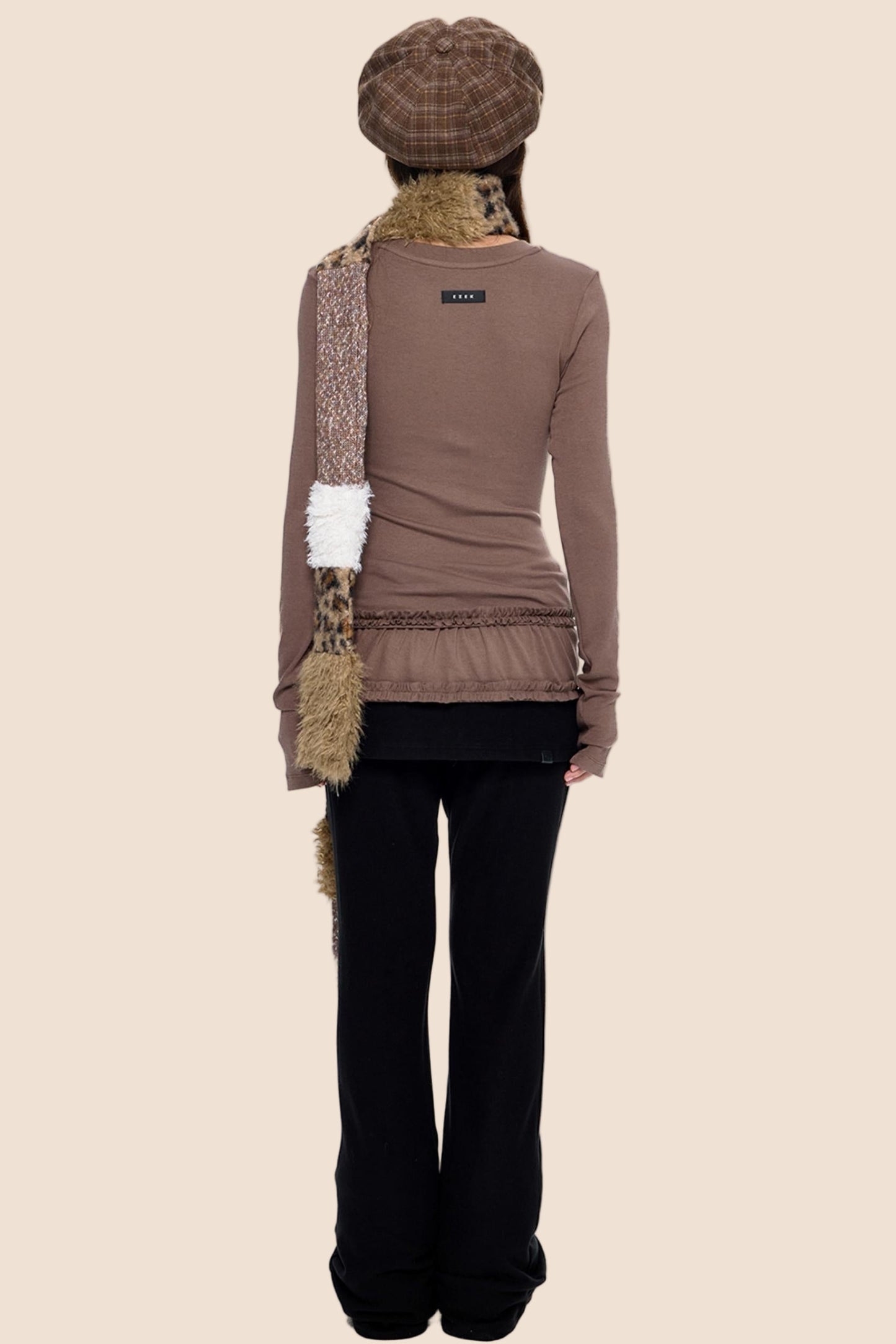 Slimming Vintage Crew Neck Top